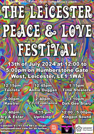 Leicester Peace & Love Festival publicity poster 2024.jpg